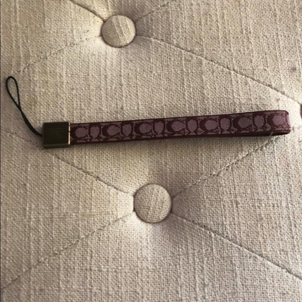 Authentic Coach Cell Phone Strap/Lanyard